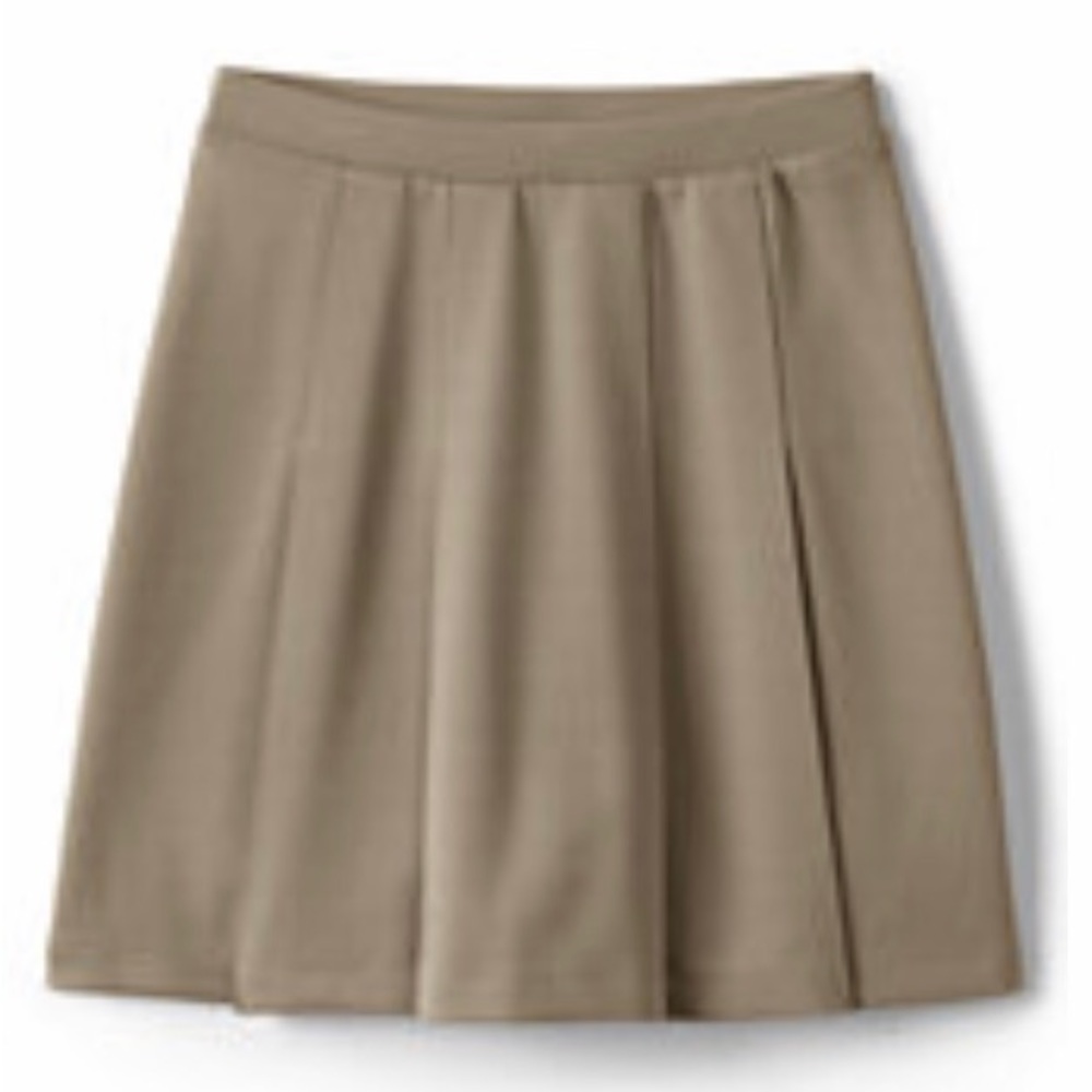Lands End Uniform Ponte Pleat Skirt